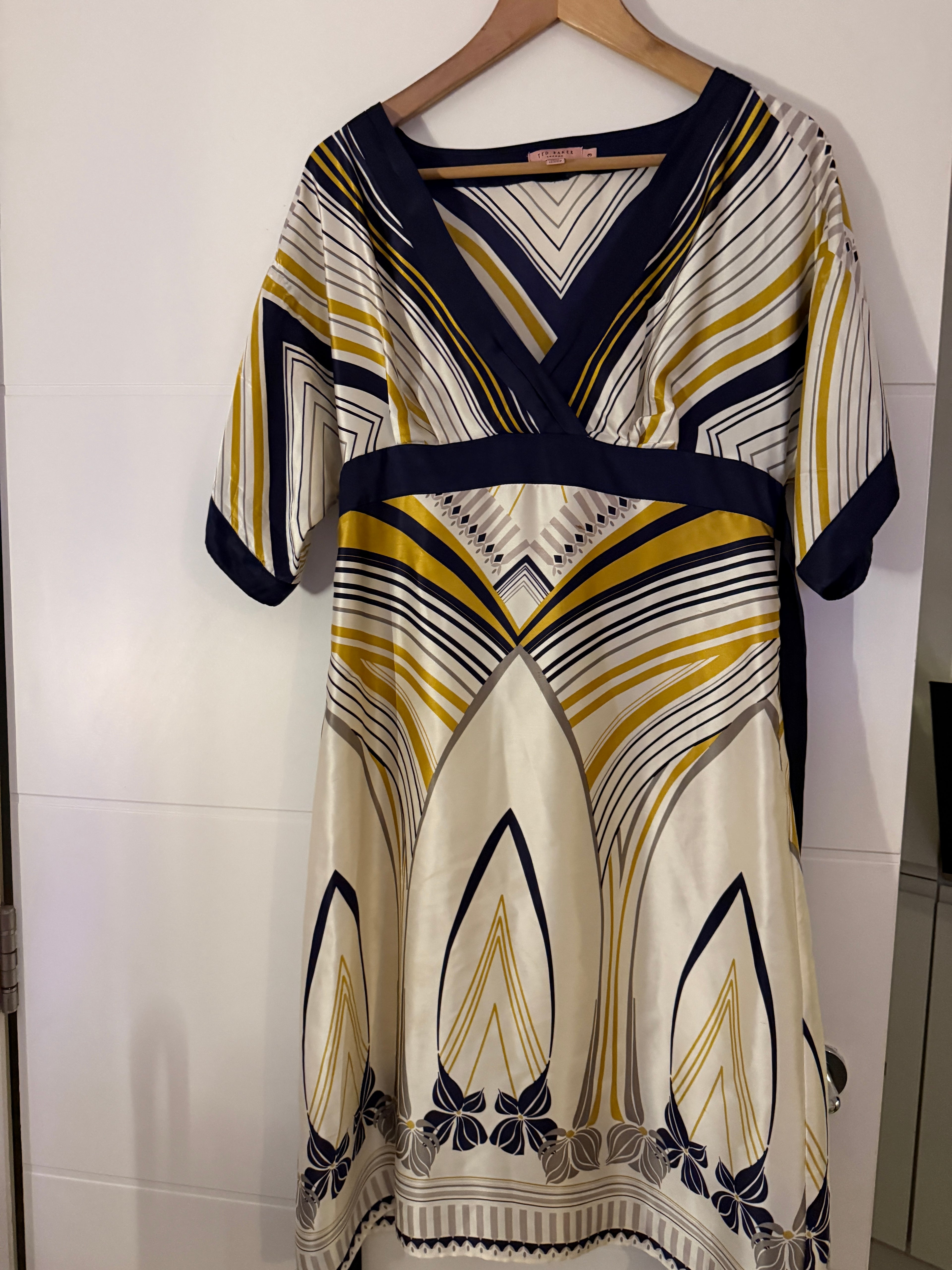 Ted Baker 100% silk Dress