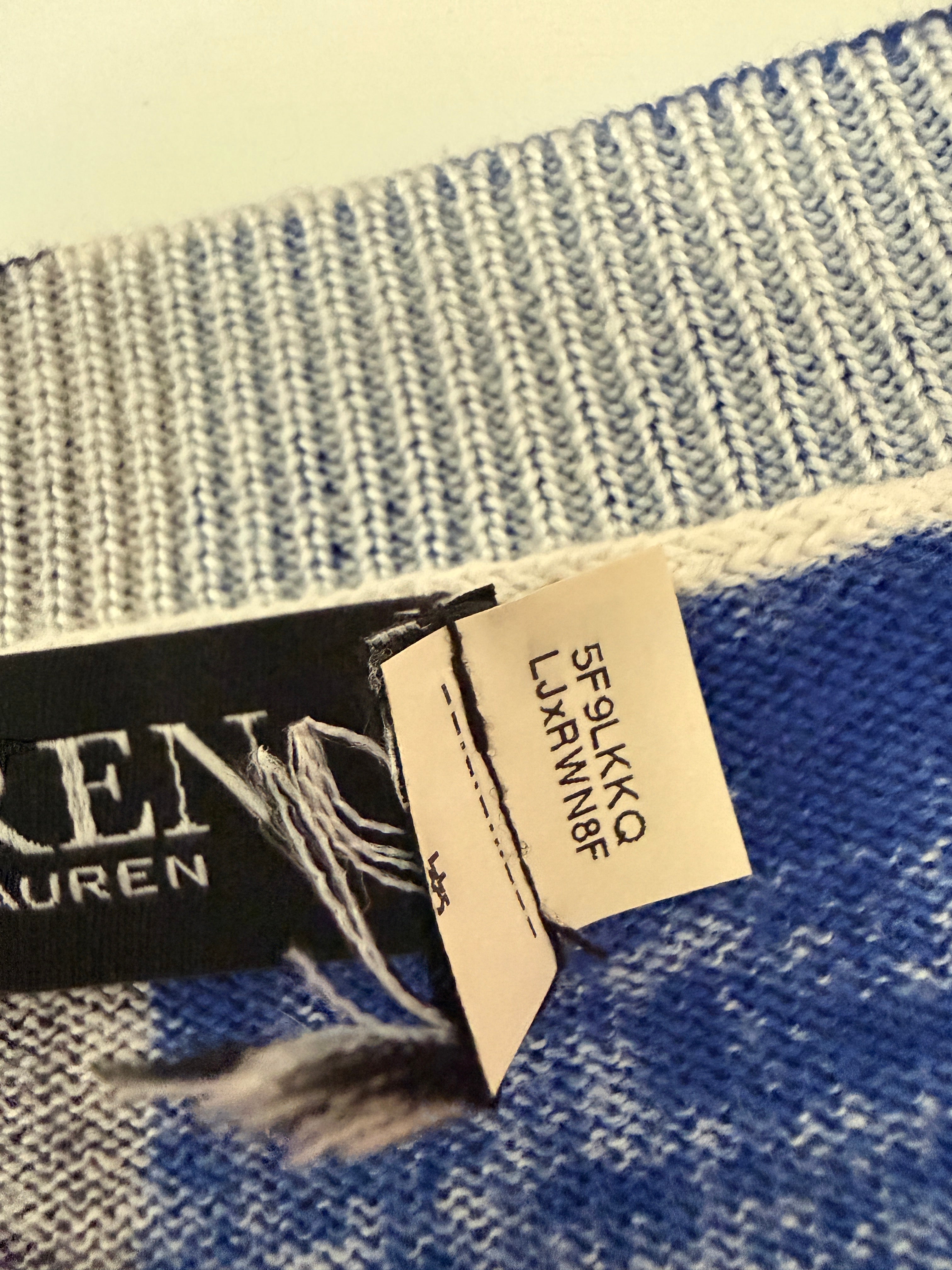 Ralph Lauren “black label” red white blue knit top tee.