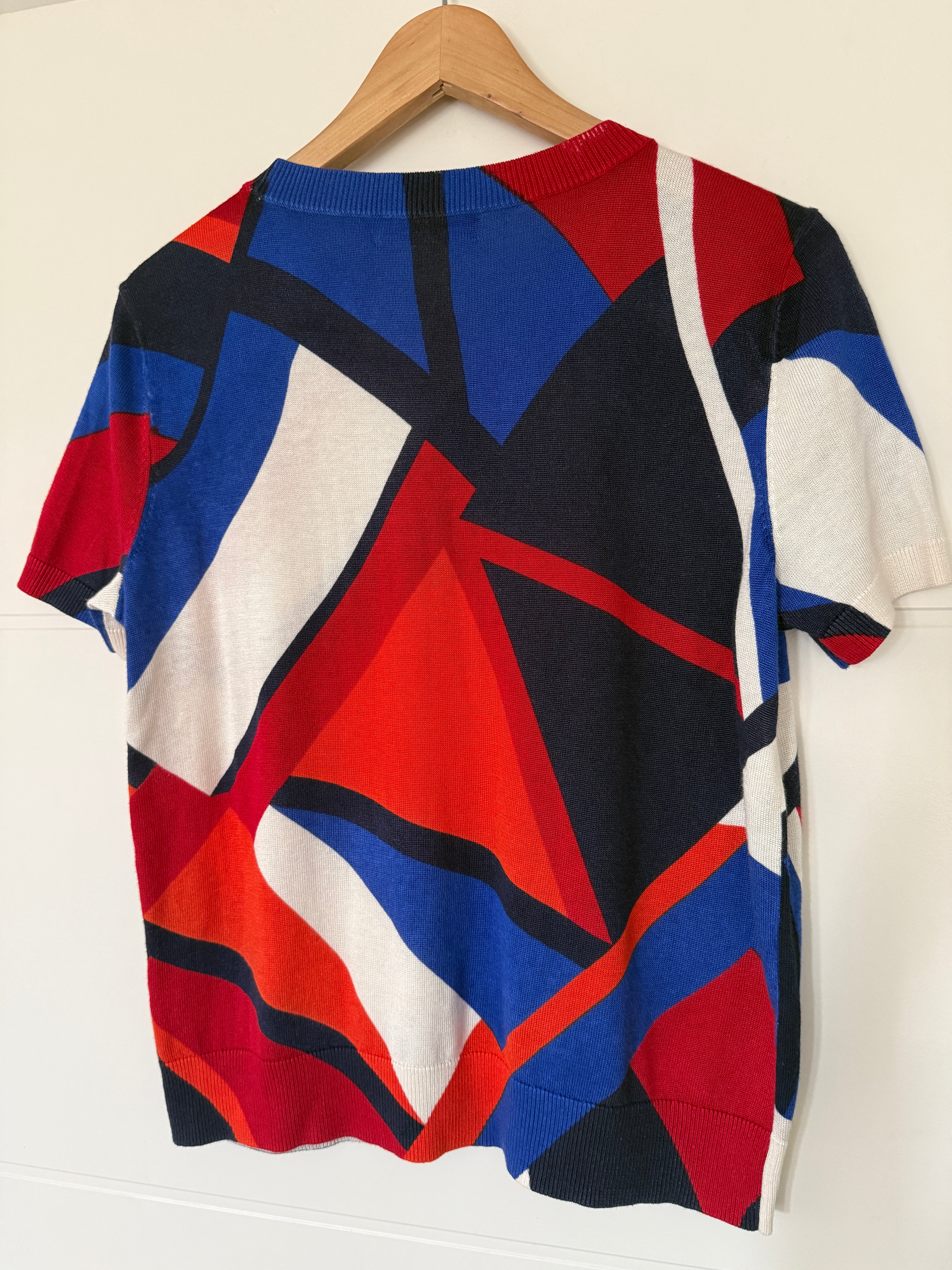 Ralph Lauren “black label” red white blue knit top tee.